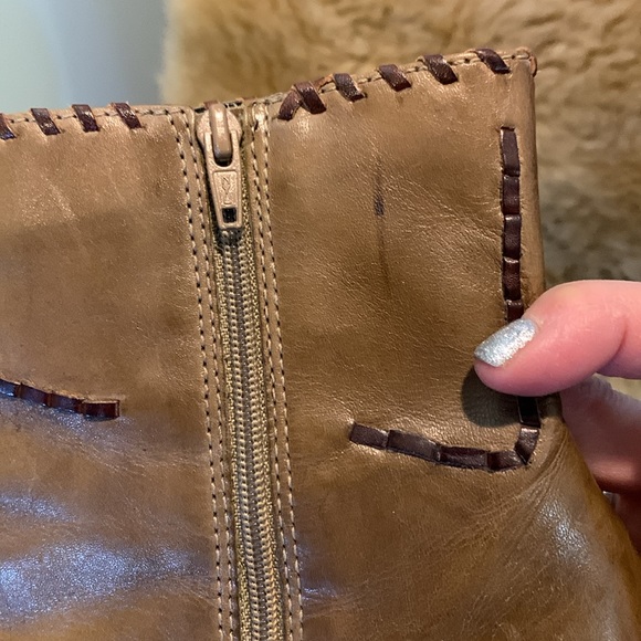 Liz Claiborne Flex vintage brown leather ankle boots. Size US 7 1/2 M - Picture 7 of 11